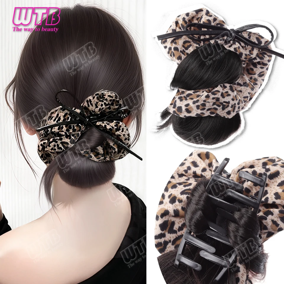 WTB Synthetic Hairpiece Wig Clip Style Straight Hair Bun with Hair Accessory Suitable for Women and Girls for Daily Wear
WTB Synthetic Hairpiece Wig Clip Style Straight Hair Bun with Hair Accessory Suitable for Women and Girls for Daily Wear