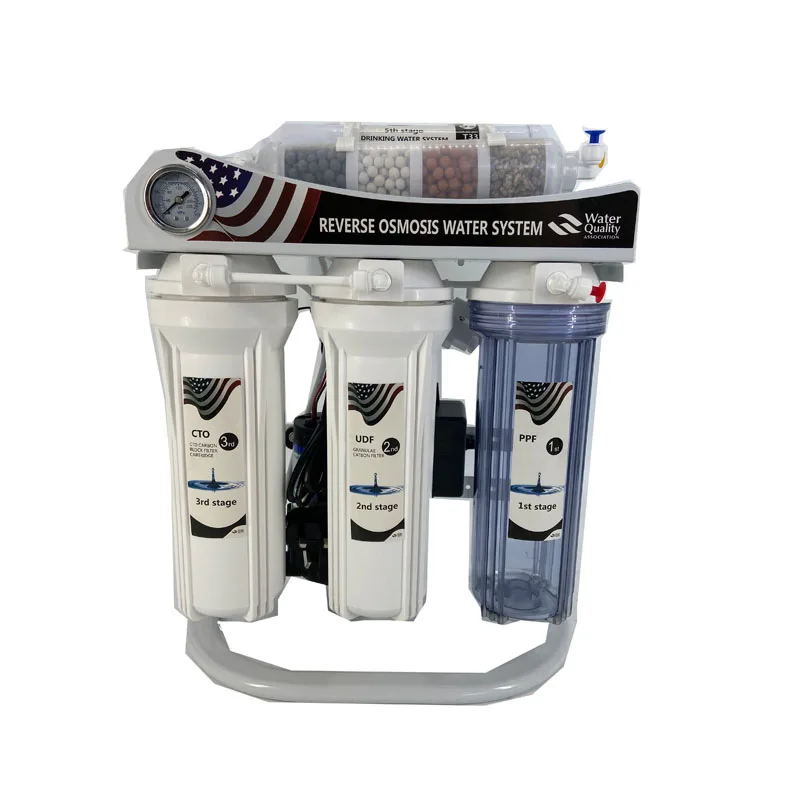 50 75 100 Gpd 5/7stage Reverse Osmosis Water Alkaline Purifier Ro Water Filter System
50 75 100 Gpd 5/7stage Reverse Osmosis Water Alkaline Purifier Ro Water Filter System