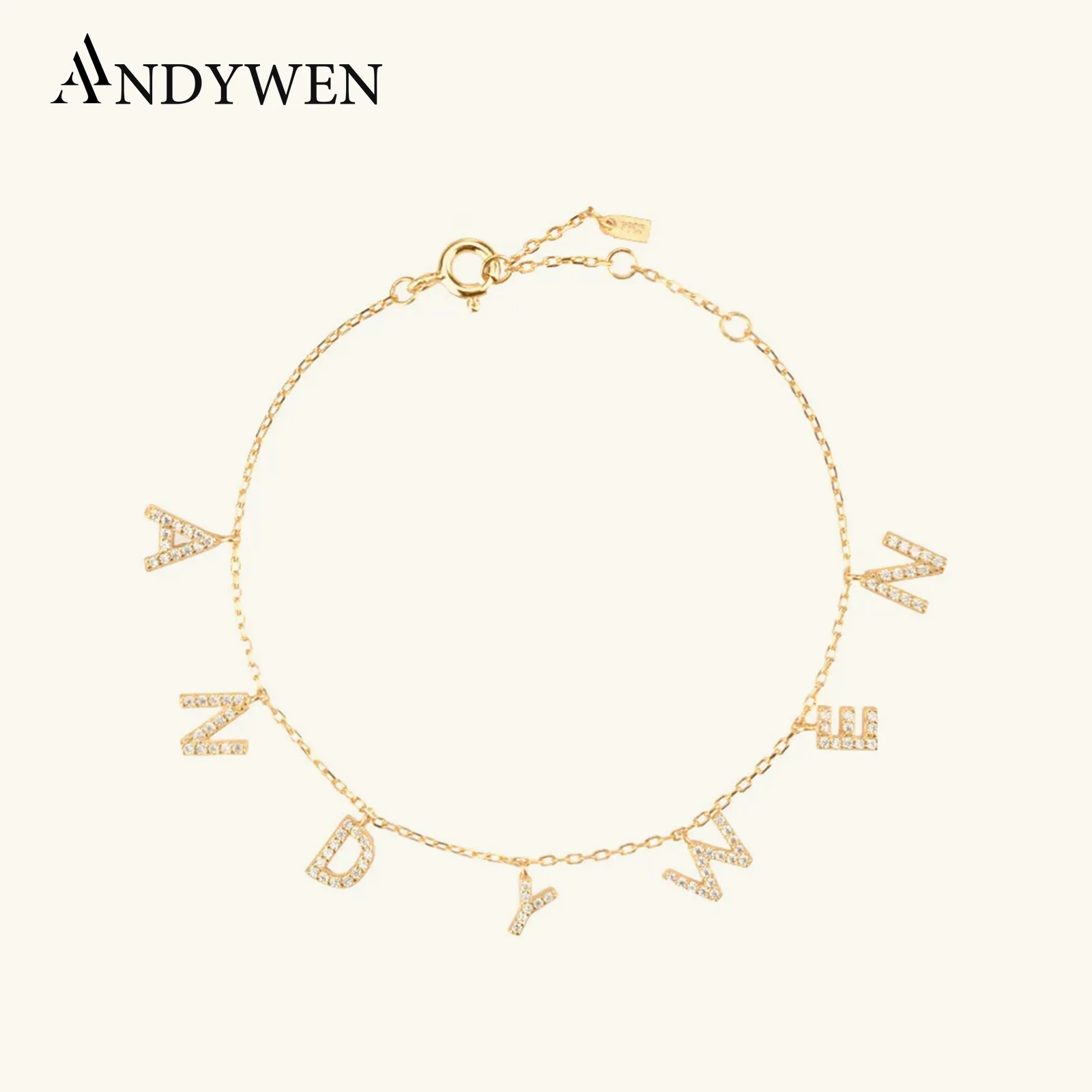 ANDYWEN 2020 New 925 Sterling Silver Letter Name Initial Alphabet Personalize Bracelet 2021 Fashion Wedding Gift Rock Punk
ANDYWEN 2020 New 925 Sterling Silver Letter Name Initial Alphabet Personalize Bracelet 2021 Fashion Wedding Gift Rock Punk
