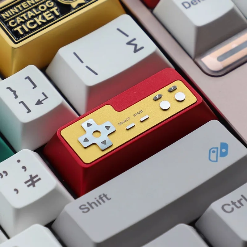 Red and White Game Console Theme Keycaps Set Enter Key Metal Customized Original Handmade Keycaps for Mechanical Keyboard Gifts 
Red and White Game Console Theme Keycaps Set Enter Key Metal Customized Original Handmade Keycaps for Mechanical Keyboard Gifts