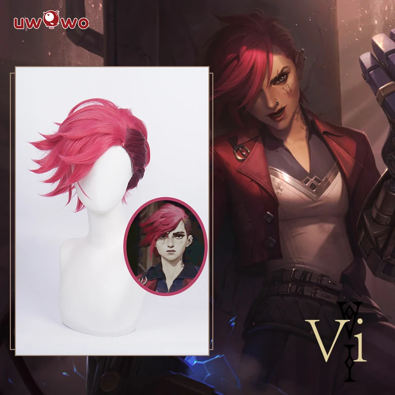 UWOWO Game LOL Arcane Cosplay Vi Wig LOL Arcane Wig Young Ver Vi Cosplay Hair Pink Short Hair Heat Resistant
UWOWO Game LOL Arcane Cosplay Vi Wig LOL Arcane Wig Young Ver Vi Cosplay Hair Pink Short Hair Heat Resistant