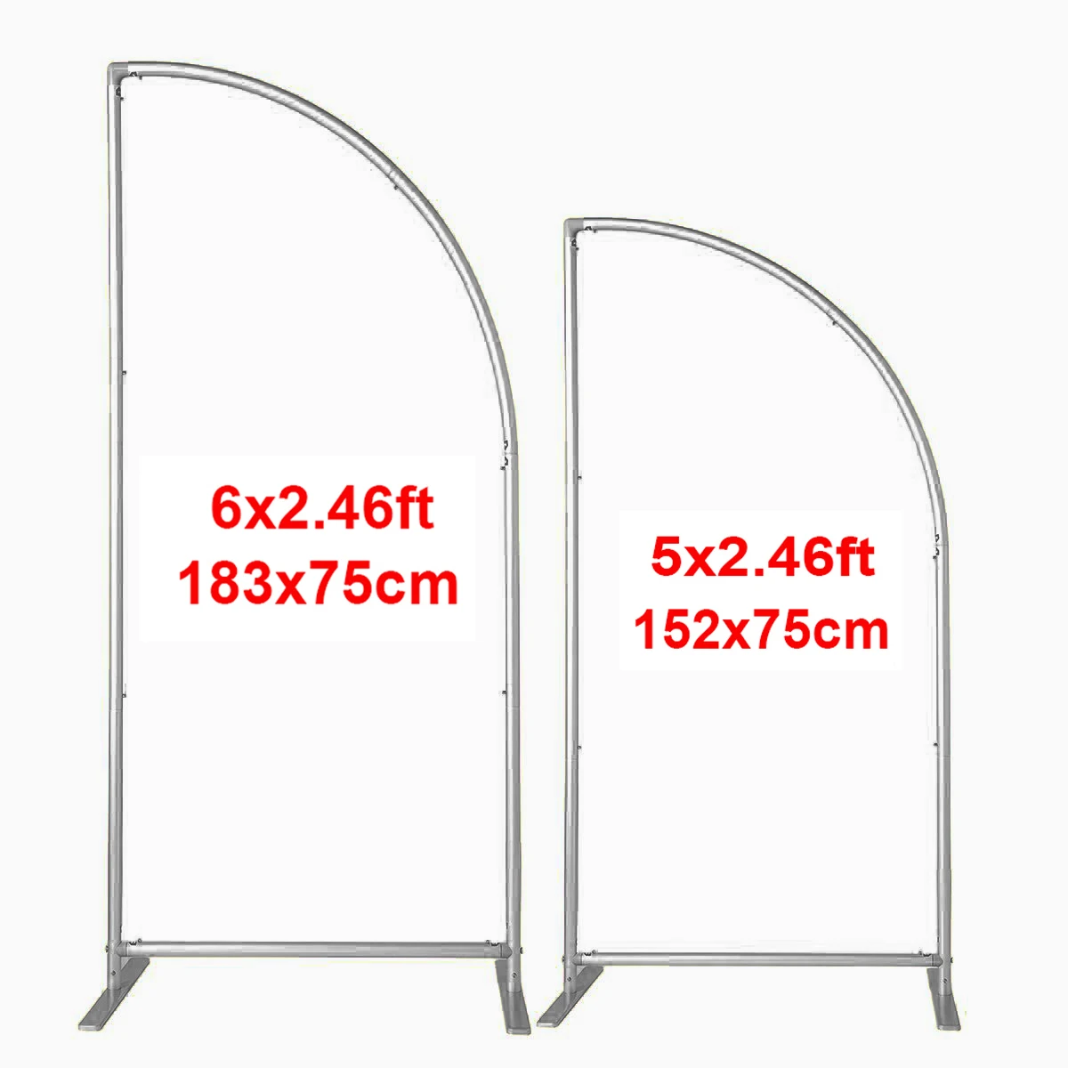6/5FT Gold Silver Metal Wedding Arch Backdrop Stand Easy Assembly Flower Arch Backdrops Stand for Wedding Party Background Decor
6/5FT Gold Silver Metal Wedding Arch Backdrop Stand Easy Assembly Flower Arch Backdrops Stand for Wedding Party Background Decor