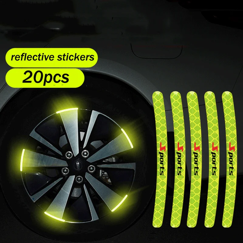20 Pcs Car Wheel Hub Reflective Strips Warning Stickers Motorcycle Electric Vehicle Body Scratch Decoration Reflective Strips
20 Pcs Car Wheel Hub Reflective Strips Warning Stickers Motorcycle Electric Vehicle Body Scratch Decoration Reflective Strips