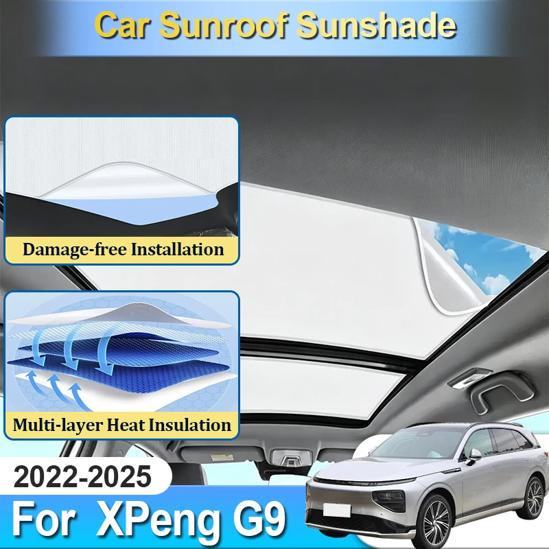 For XPeng G9 Accesories 2025 2022 2023 2024 Electrostatic Static Cling No Residue Sunroof Sunshade Sun Cover Blocker Car Tools
For XPeng G9 Accesories 2025 2022 2023 2024 Electrostatic Static Cling No Residue Sunroof Sunshade Sun Cover Blocker Car Tools