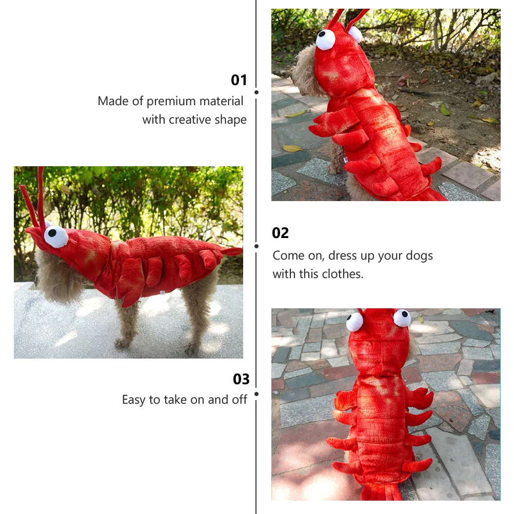 Pet Lobster Dress Creative Clothes Costume Halloween Clothing for Special Occasions Pets Dog Cotton Costumes Photo Shoot
Pet Lobster Dress Creative Clothes Costume Halloween Clothing for Special Occasions Pets Dog Cotton Costumes Photo Shoot