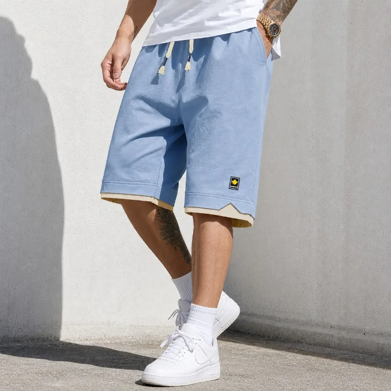 Men's Casual Drawstring Shorts Elastic Waist Loose Fit Knee Length Solid Color Summer Daily Wear Streetwear Shorts
Men's Casual Drawstring Shorts Elastic Waist Loose Fit Knee Length Solid Color Summer Daily Wear Streetwear Shorts