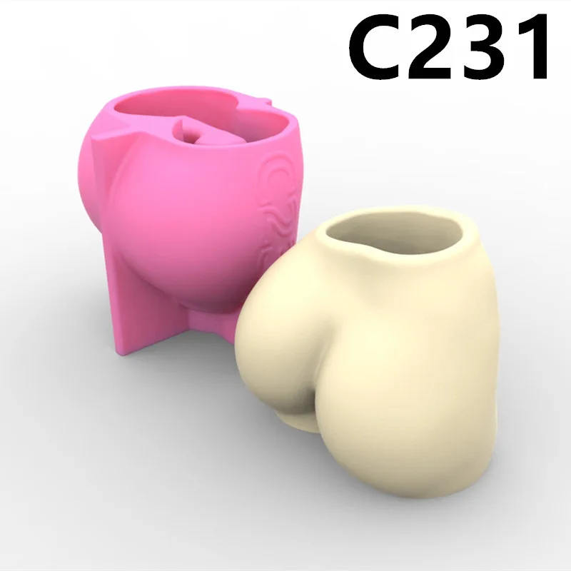 Creative Beauty Big Buttock Flower Pot Ashtray Pen Holder Silicone Mold Scented Molds For Gypsum and Concrete Stone Carving Art
Creative Beauty Big Buttock Flower Pot Ashtray Pen Holder Silicone Mold Scented Molds For Gypsum and Concrete Stone Carving Art
