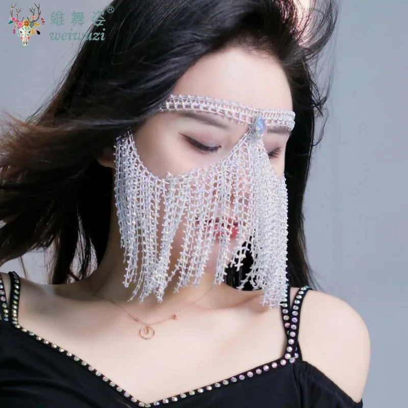 Танец живота, горячая алмазная вуаль, сценический аксессуар, маска, маска для индийского танца, стиль западных регионов, украшения на голову, женское покрытие для лица
Танец живота, горячая алмазная вуаль, сценический аксессуар, маска, маска для индийского танца, стиль западных регионов, украшения на голову, женское покрытие для лица