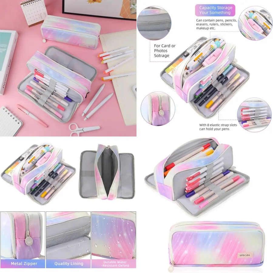 Большой пенал с 3 отделениями для подростков. Большая вместительная сумка-карандаш для школьных принадлежностей. Органайзер из ткани Оксфорд для ручки.
Большой пенал с 3 отделениями для подростков. Большая вместительная сумка-карандаш для школьных принадлежностей. Органайзер из ткани Оксфорд для ручки.