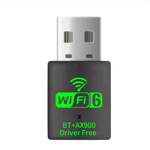 AX900 Wifi 6 어댑터 미니 USB 2.0 WIFI 6 동글 네트워크 카드 2.4GHz/5GHz Cle Wi-Fi Lan 어댑터 드라이버 무료 PC 600M 수신기