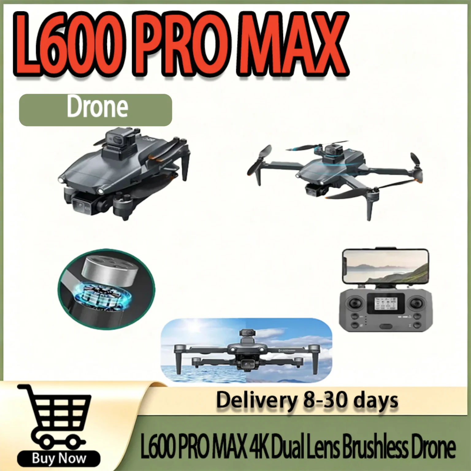 Eclipse SG901 MAX Stellar Drone, Dual HD Camera, Brushless Motor, 360° Obstacle Avoidance, 4.5 Inch Screen, GPS RC Quadcopter
Eclipse SG901 MAX Stellar Drone, Dual HD Camera, Brushless Motor, 360° Obstacle Avoidance, 4.5 Inch Screen, GPS RC Quadcopter