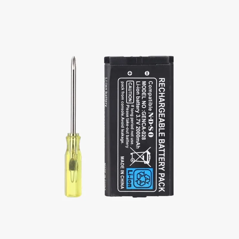 Rechargeable Lithium-ion Battery 3.7V 2000mAh Battery Pack TWL-003 with Screwdriver for Nintendo DSi NDSi
Rechargeable Lithium-ion Battery 3.7V 2000mAh Battery Pack TWL-003 with Screwdriver for Nintendo DSi NDSi