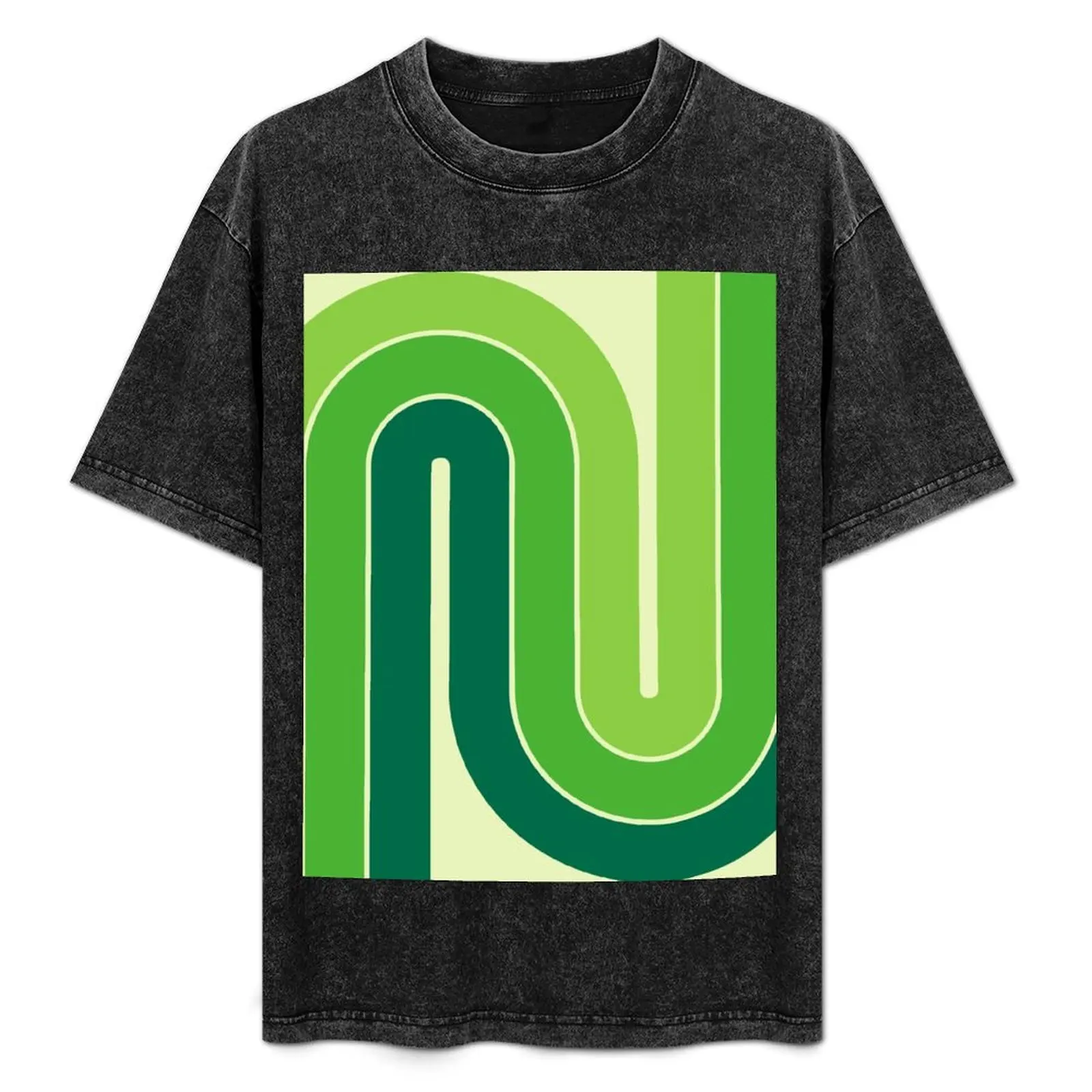 Retro Geometric Double Arch Design Green and Beige T-Shirt Fashion Graphic Tee for Men
Retro Geometric Double Arch Design Green and Beige T-Shirt Fashion Graphic Tee for Men