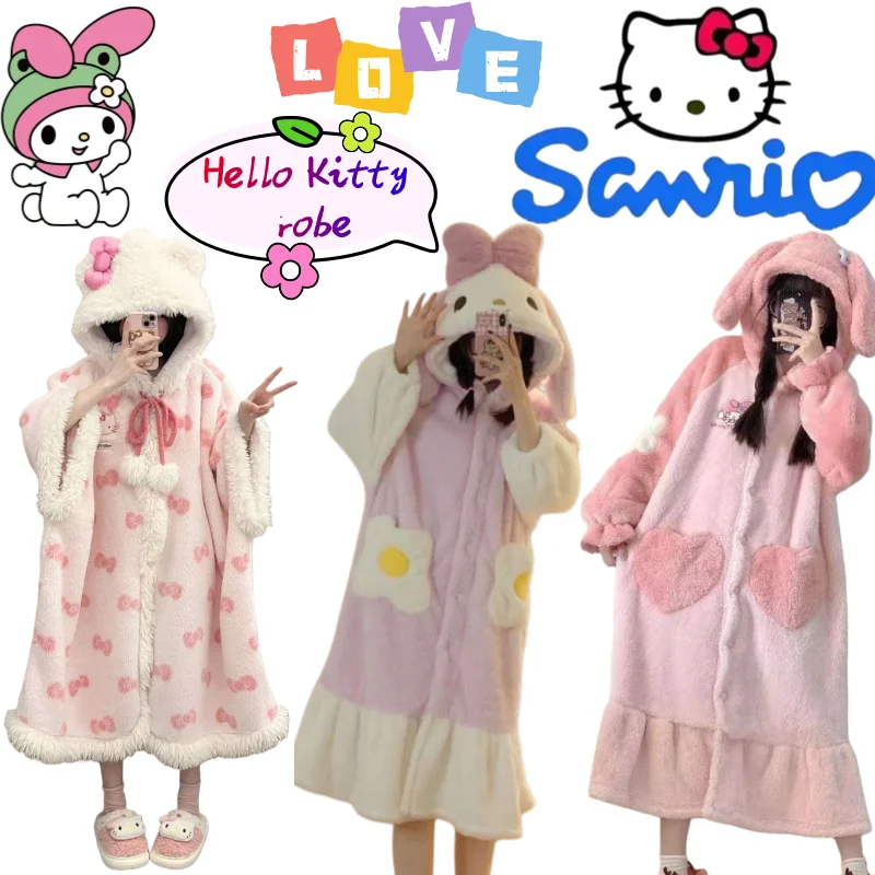 Sanrio Hello Kitty My melody Pochacco ночная рубашка креативная ценная ночная рубашка с рисунком сердца для девочек коралловый флис утолщенный мягкий теплый плащ
Sanrio Hello Kitty My melody Pochacco ночная рубашка креативная ценная ночная рубашка с рисунком сердца для девочек коралловый флис утолщенный мягкий теплый плащ