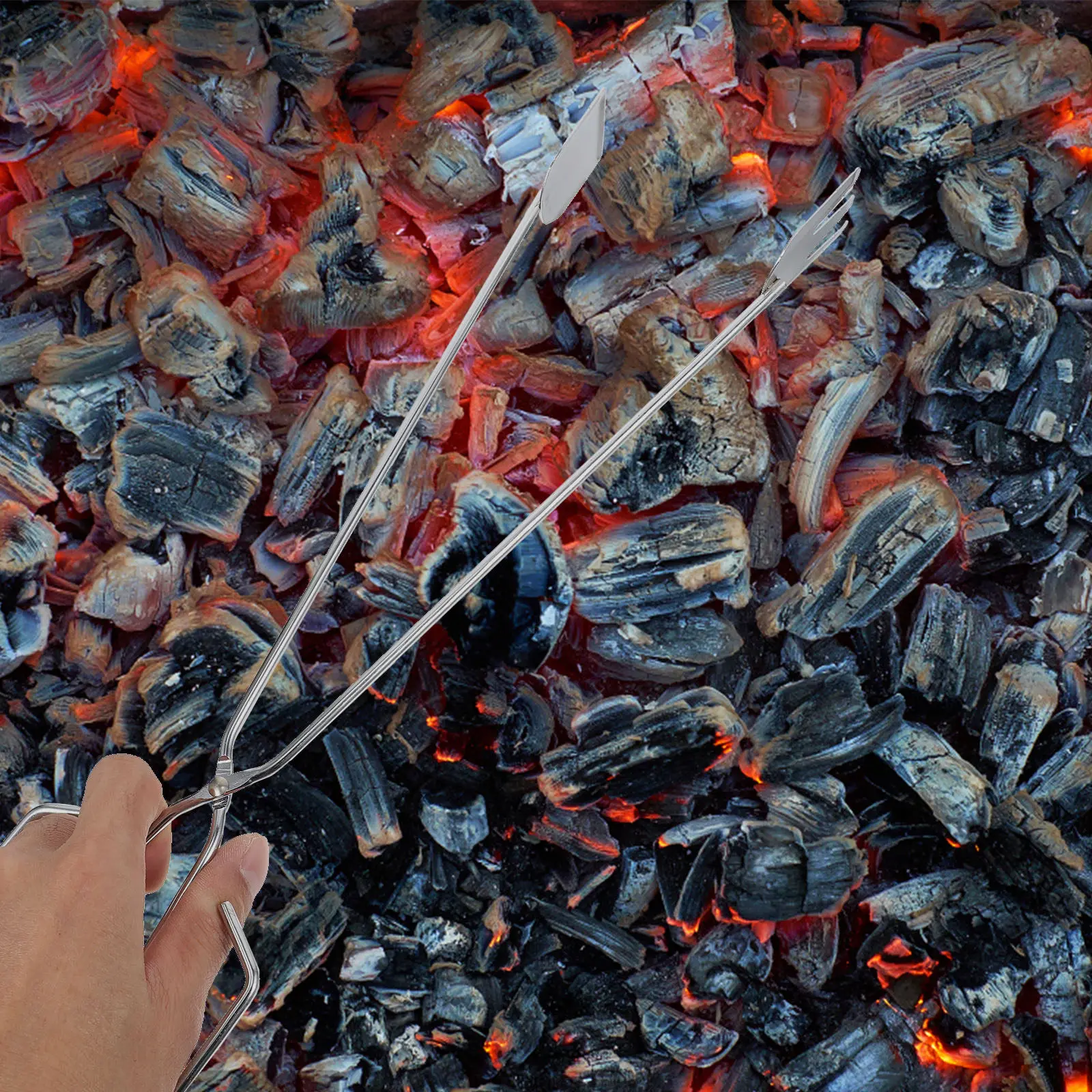 5Pcs Charcoal Scissor Clamp Heavy Duty Long Handle Barbecue Charcoal Plier for Camping Outdoor Cooking Household Log Tongs
5Pcs Charcoal Scissor Clamp Heavy Duty Long Handle Barbecue Charcoal Plier for Camping Outdoor Cooking Household Log Tongs