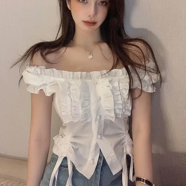 2025 French Style Ruffle Blouse Bubble Sleeve Short Top with Bow Tie-Vintage Inspired Summer Shirt
2025 French Style Ruffle Blouse Bubble Sleeve Short Top with Bow Tie-Vintage Inspired Summer Shirt