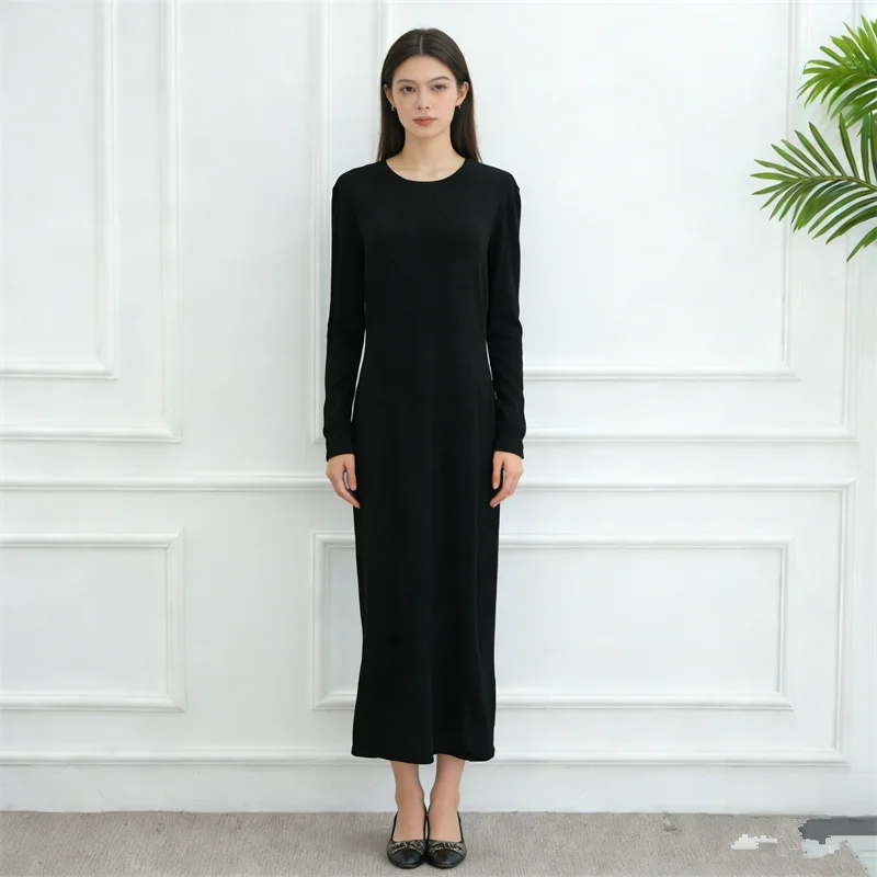 Eid Stretch Solid Color Muslim Dress Modest Women Under Dresses Dubai Abaya Turkey Kaftan Ramadan Islam Clothing Vestidos Gown
Eid Stretch Solid Color Muslim Dress Modest Women Under Dresses Dubai Abaya Turkey Kaftan Ramadan Islam Clothing Vestidos Gown
