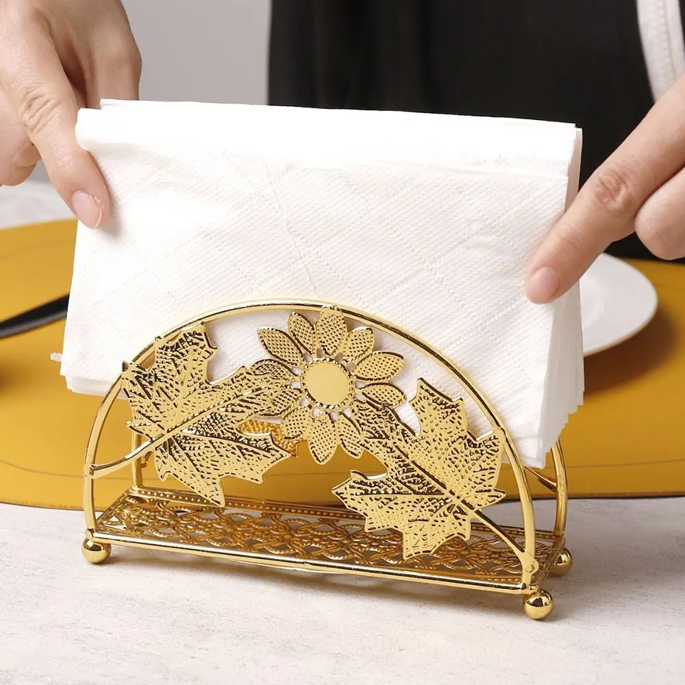 Flowers&Leaves Metal Napkin Holders Hollowed-out Design Gold Luxury Vertical Napkin Dispenser Multi-purpose Freestanding
Flowers&Leaves Metal Napkin Holders Hollowed-out Design Gold Luxury Vertical Napkin Dispenser Multi-purpose Freestanding