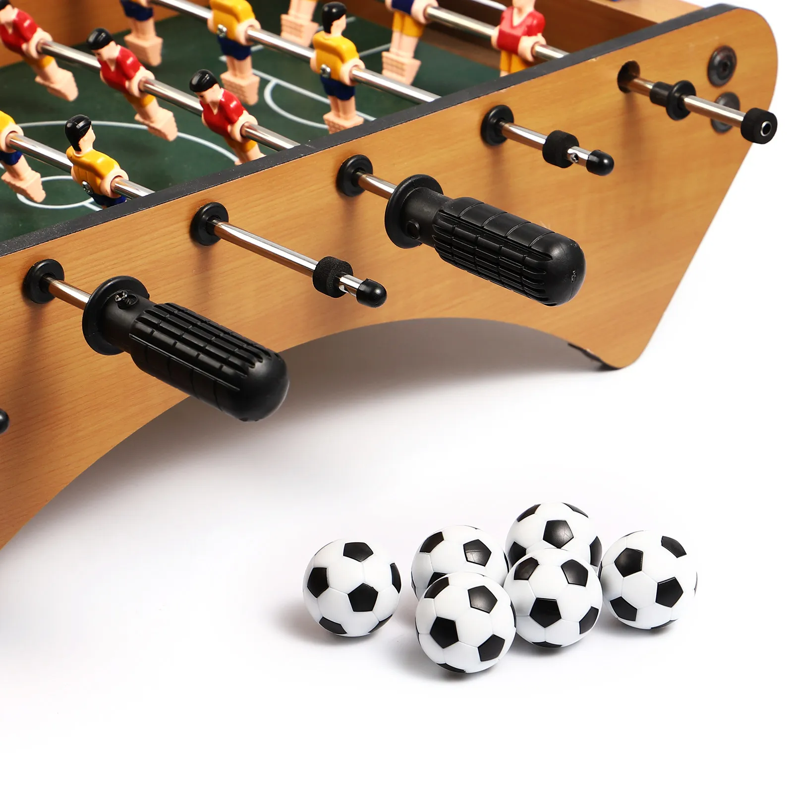 6Pcs Table Soccer Balls 32Mm Black and White Mini Football for Table Football Games Sturdy ABS Material Perfect Replacement Fast
6Pcs Table Soccer Balls 32Mm Black and White Mini Football for Table Football Games Sturdy ABS Material Perfect Replacement Fast