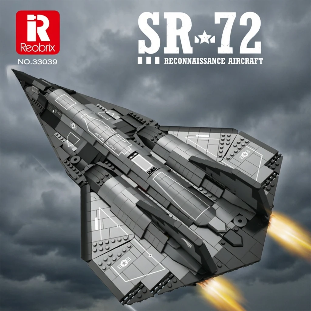 1880PCS SR-72 Hypersonic Reconnaissance Aircraft Building Blocks Jet Fighter Model Brick Desktop Ornament Military Toy Idea Gift
1880PCS SR-72 Hypersonic Reconnaissance Aircraft Building Blocks Jet Fighter Model Brick Desktop Ornament Military Toy Idea Gift