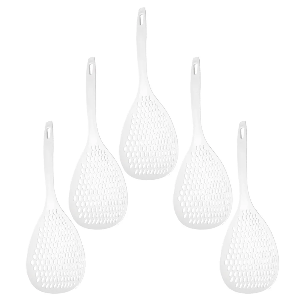 5Pcs Slotted Spoon Colander Kitchen Strainer Scoop Cooking Skimmer with Ergonomic Heat Resistant Handle for Pasta Frying
5Pcs Slotted Spoon Colander Kitchen Strainer Scoop Cooking Skimmer with Ergonomic Heat Resistant Handle for Pasta Frying