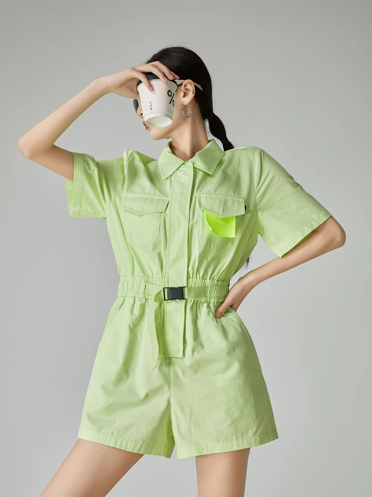 Fluorescent een Workwear Sle Waist-Cinching Jumpsuit Women's Summer 2026 Straight Leg Slimming Thin ortalls
Fluorescent een Workwear Sle Waist-Cinching Jumpsuit Women's Summer 2026 Straight Leg Slimming Thin ortalls