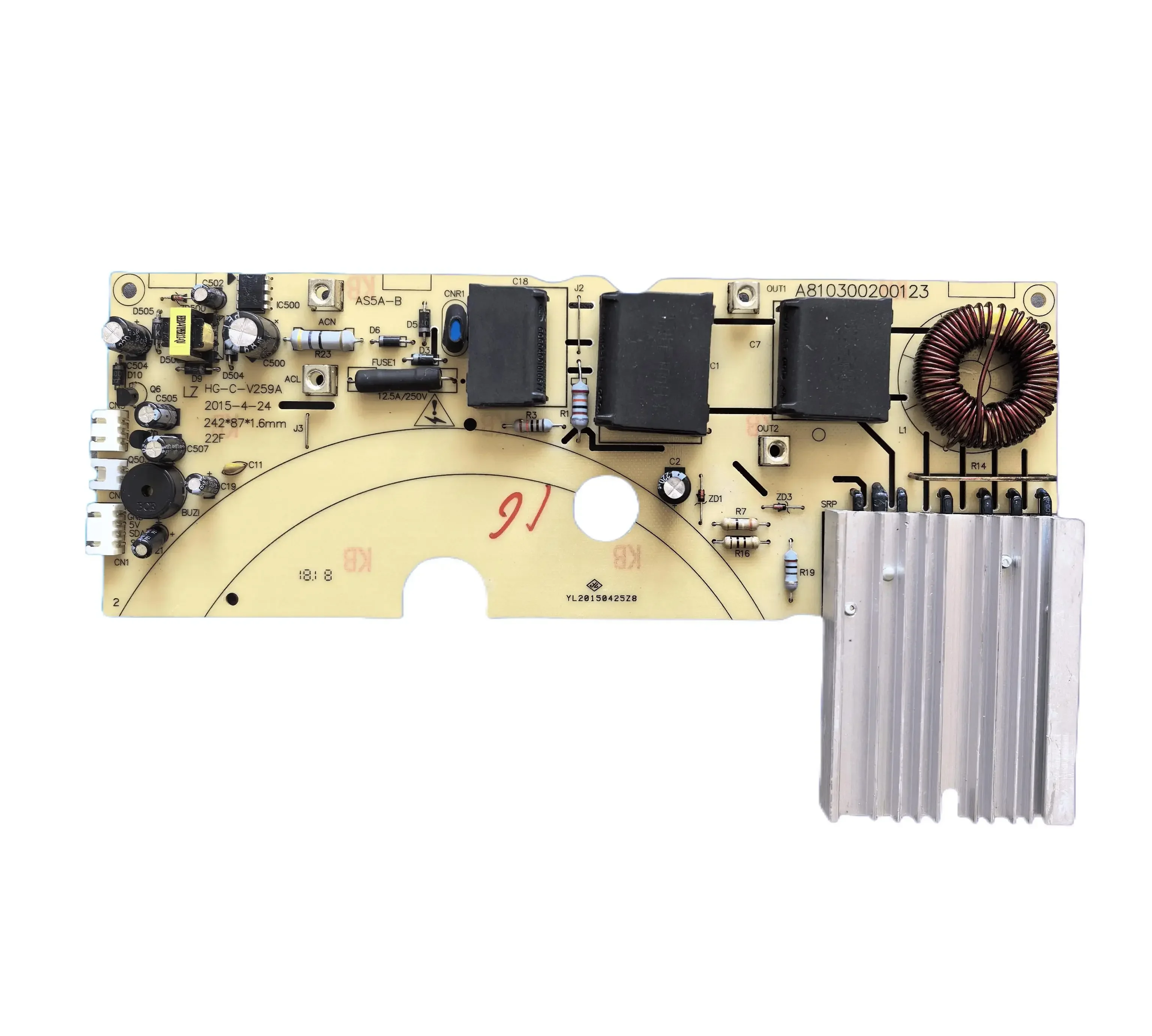 Induction Cooker AI-F2169A\AI-F2175C\AI-F2176C Power Board AS5A-B Motherboard
Induction Cooker AI-F2169A\AI-F2175C\AI-F2176C Power Board AS5A-B Motherboard