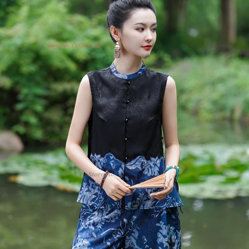 2025 chinese vintage vest traditional ethnic satin jacquard folk vest national flower print sleeveless jacket retro hanfu tops
2025 chinese vintage vest traditional ethnic satin jacquard folk vest national flower print sleeveless jacket retro hanfu tops