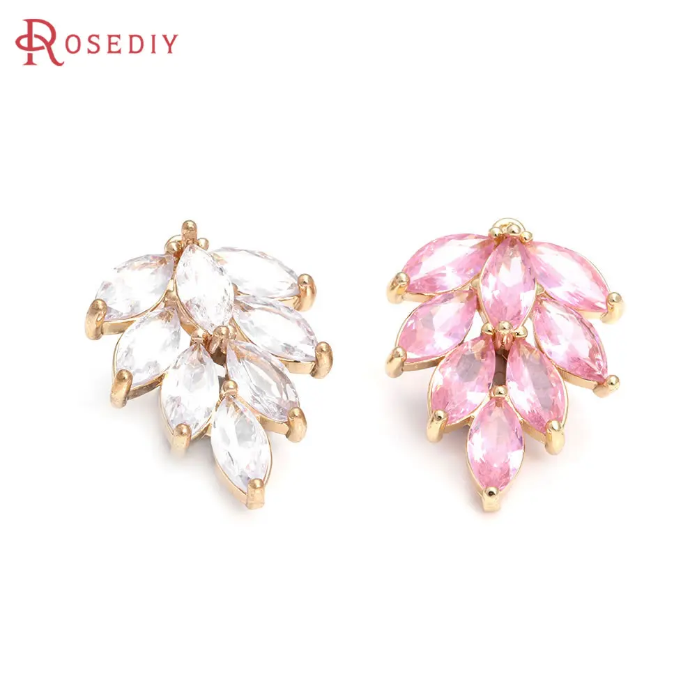 6PCS 18K Gold Color Brass Zircon Tree Leaf Shape Charms Pendants High Quality Jewelry Making Necklace Earrings Diy Accessories
6PCS 18K Gold Color Brass Zircon Tree Leaf Shape Charms Pendants High Quality Jewelry Making Necklace Earrings Diy Accessories