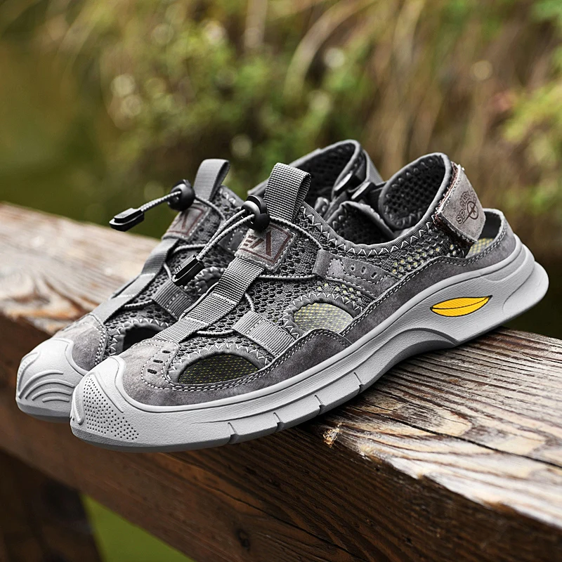 Summer sandals Men genuine Leather Sandals Men Slippers Soft Flat Men Beach Sandals Classic Buffer Outdoor mesh Wading Shoes men
Summer sandals Men genuine Leather Sandals Men Slippers Soft Flat Men Beach Sandals Classic Buffer Outdoor mesh Wading Shoes men