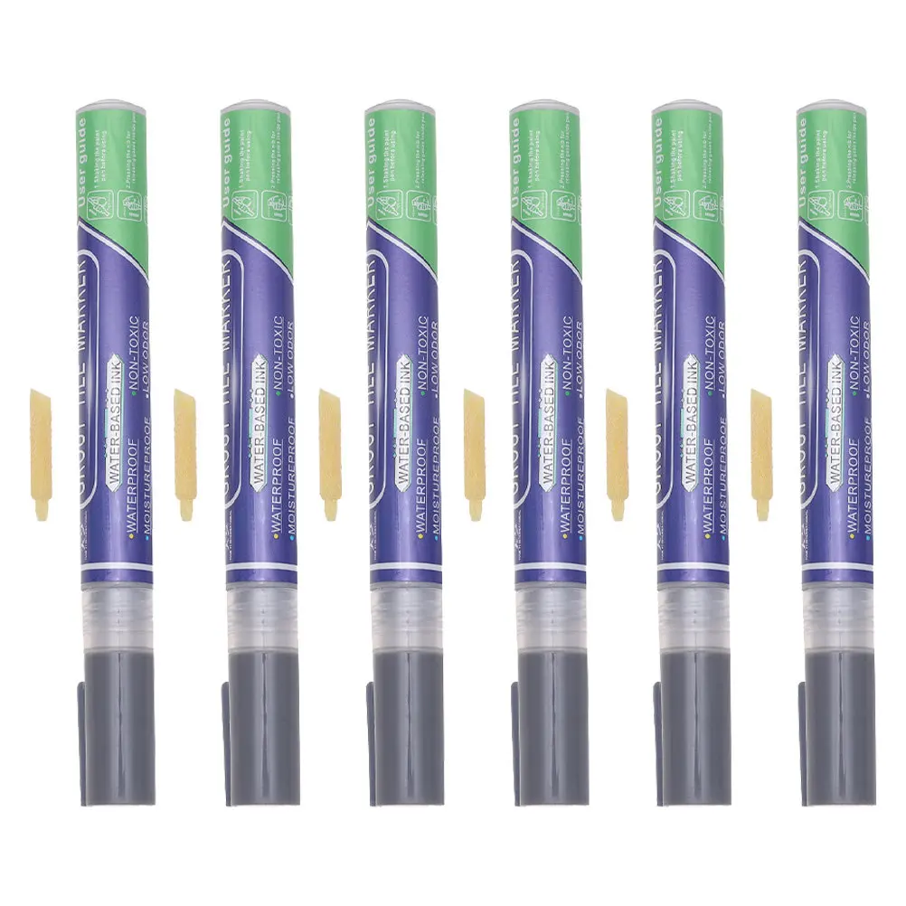 6 Pcs Tile Pen Supplies Rejuvenate Grout Restorer Practical Pens Renew Repair Marker
6 Pcs Tile Pen Supplies Rejuvenate Grout Restorer Practical Pens Renew Repair Marker