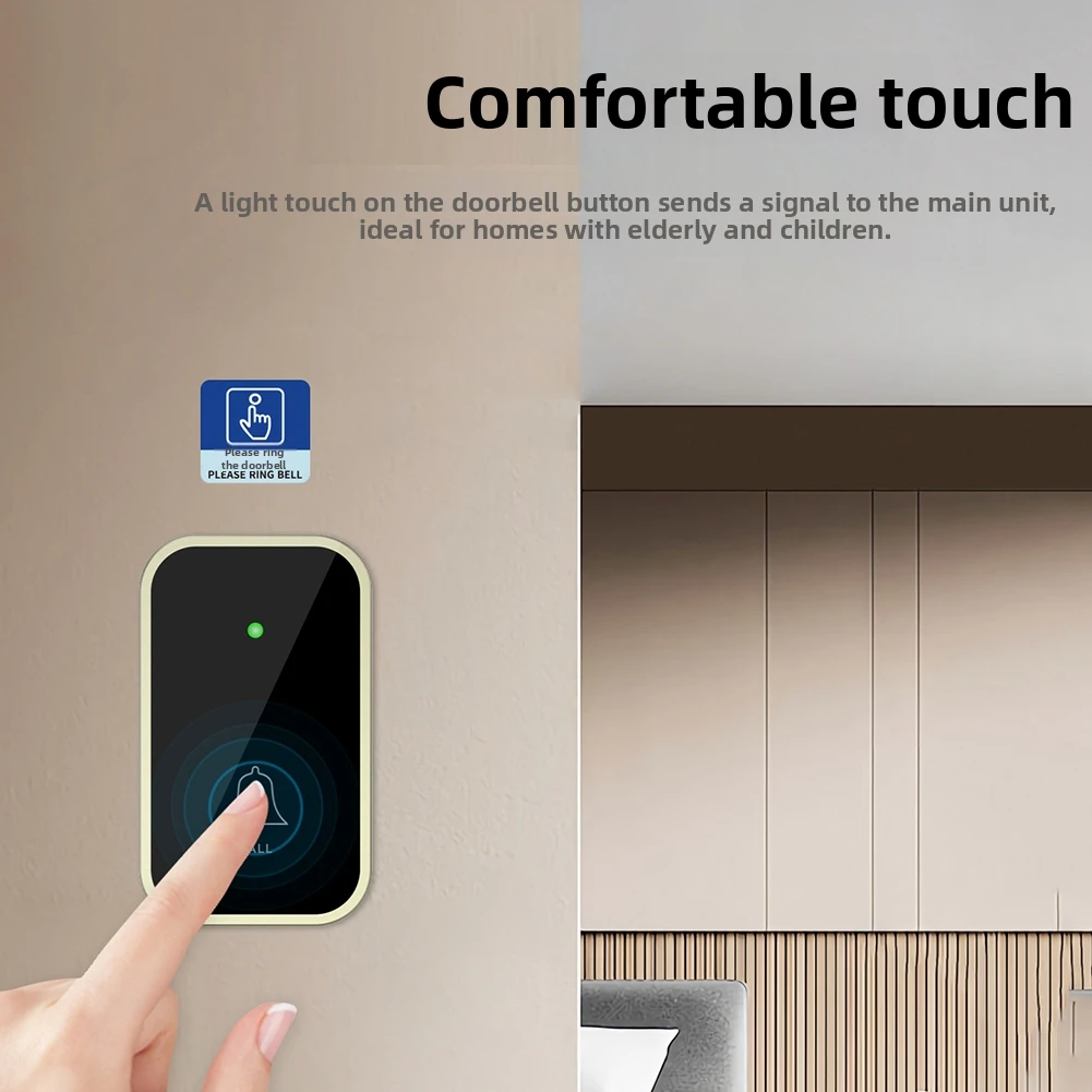 Waterproof Wireless Doorbell Cordless Remote With 200m Range LED Plug-In Receivers Door Bells Chimes Kit For Home Door Accessory
Waterproof Wireless Doorbell Cordless Remote With 200m Range LED Plug-In Receivers Door Bells Chimes Kit For Home Door Accessory