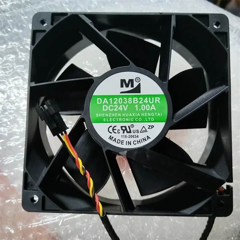 M DA12038B24UR DC 24V 1.00A 120x120x38mm 3-Wire Server Cooling Fan
M DA12038B24UR DC 24V 1.00A 120x120x38mm 3-Wire Server Cooling Fan
