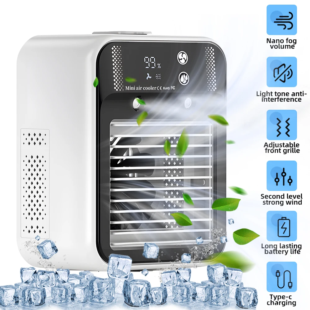 Portable Air Cooler Air Conditioners 2 Speeds Household Office Desktop Cooling Fan Humidifying, Quiet Electric Fan for Home Car
Portable Air Cooler Air Conditioners 2 Speeds Household Office Desktop Cooling Fan Humidifying, Quiet Electric Fan for Home Car