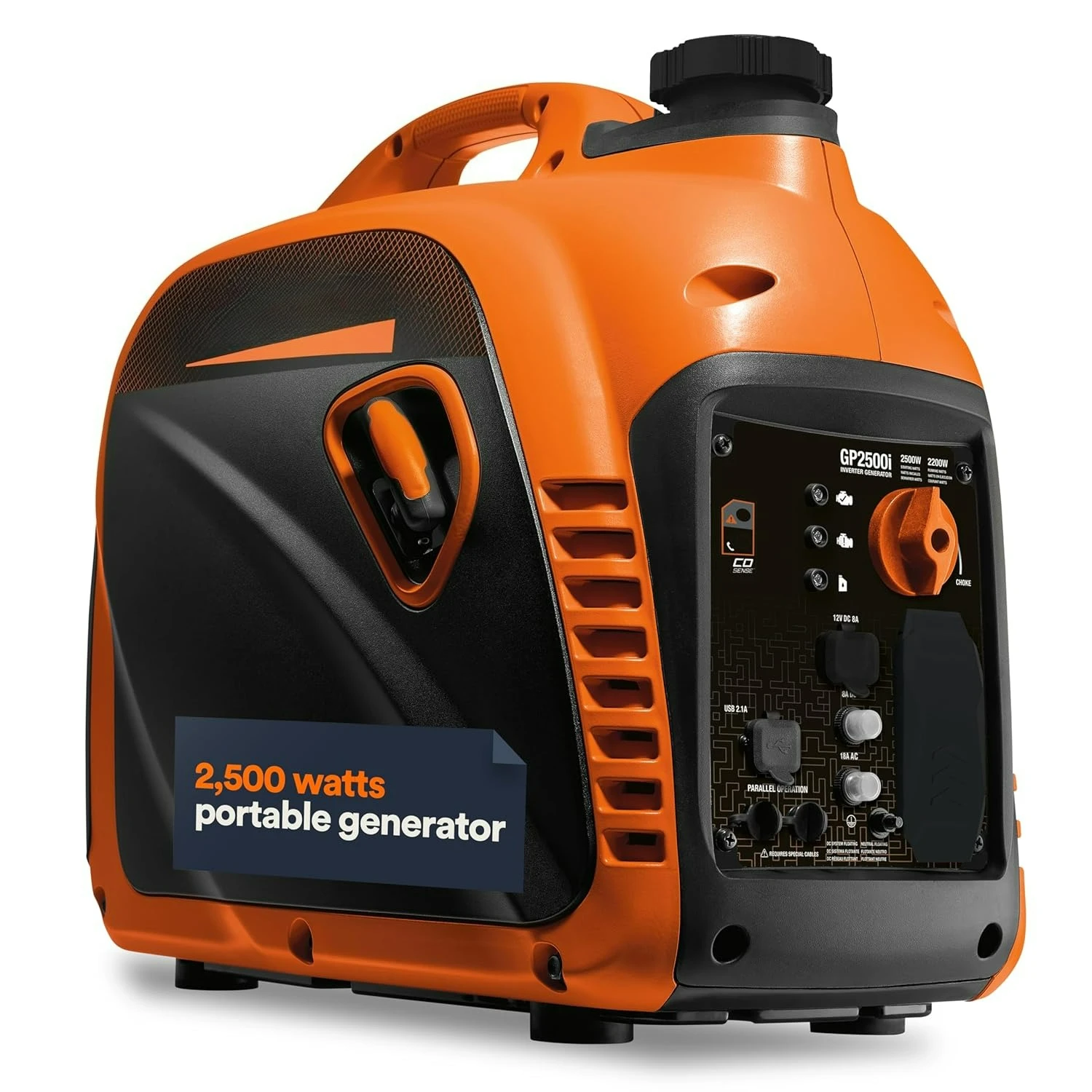 8251 GP2500i 2,500-Watt Gas Powered Portable Inverter Generator - Compact and Lightweight Design - Produces Clean,, Custom
8251 GP2500i 2,500-Watt Gas Powered Portable Inverter Generator - Compact and Lightweight Design - Produces Clean,, Custom