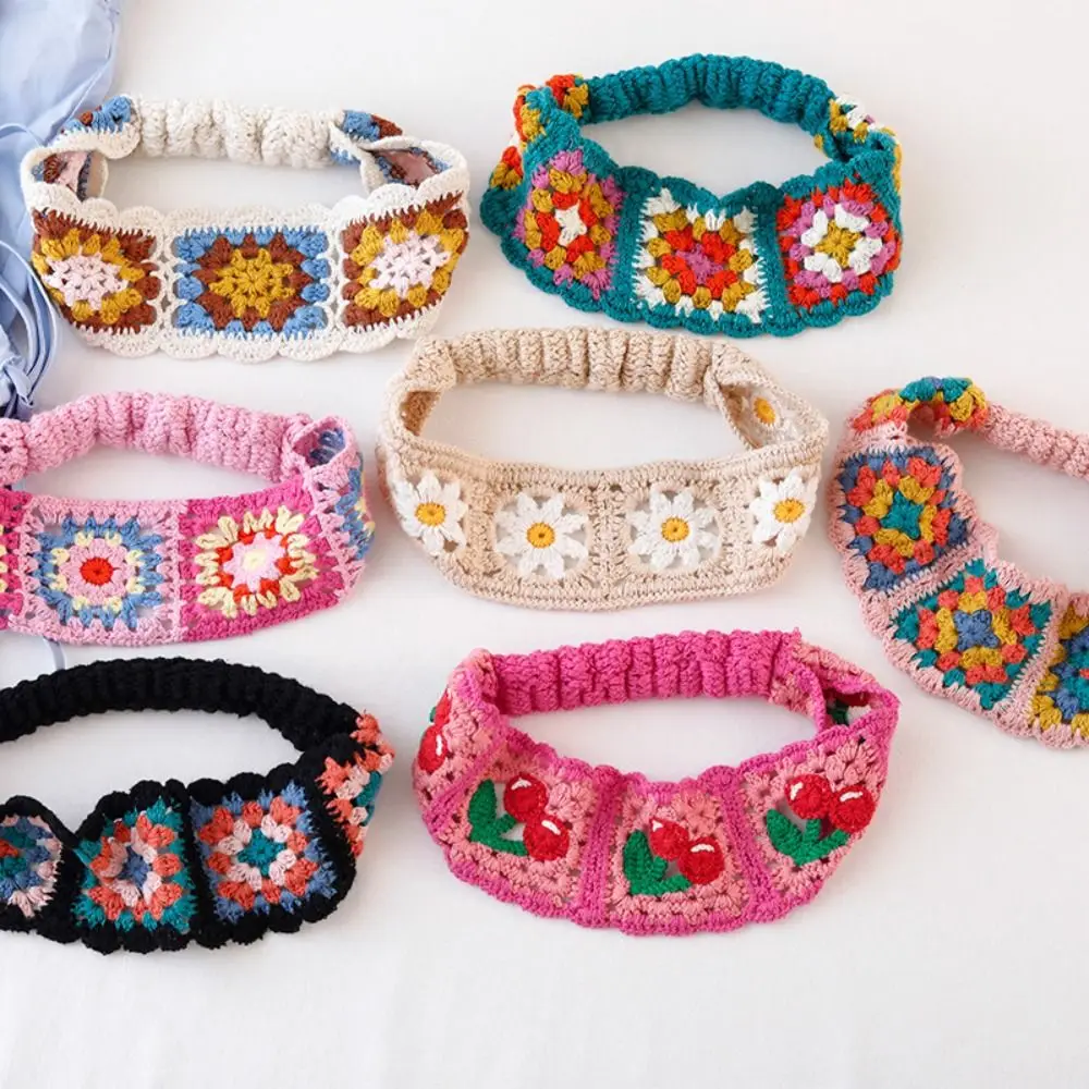 Flower Knitted Headband Colorful Pastoral Ethnic Style Hair Band Girl Hair Accessories Beach Headwear Women Hair Scarf Girls
Flower Knitted Headband Colorful Pastoral Ethnic Style Hair Band Girl Hair Accessories Beach Headwear Women Hair Scarf Girls
