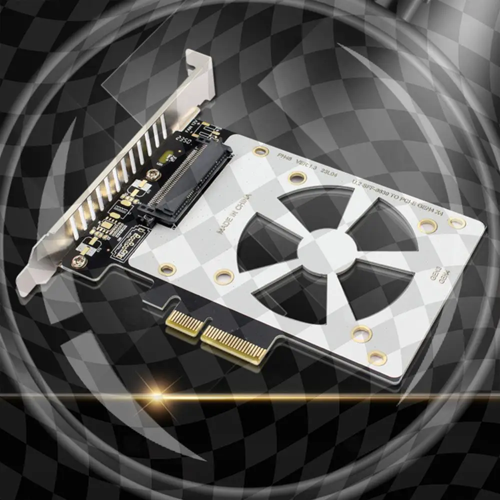 PCI-E Expansion Adapter Card Riser Card 4000MB/s U.2 To PCIe Adapter Riser X4/X8/X16 Slot Support U.2 NVME SSD
PCI-E Expansion Adapter Card Riser Card 4000MB/s U.2 To PCIe Adapter Riser X4/X8/X16 Slot Support U.2 NVME SSD