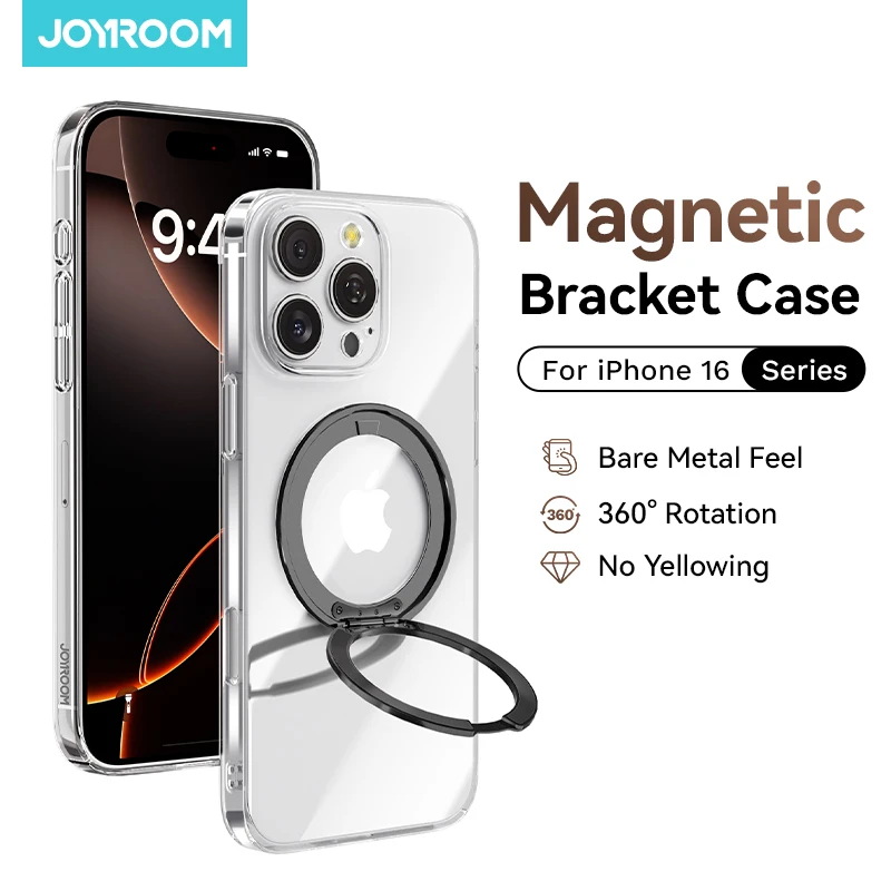 Joyroom Magnetic Bracket Case For iPhone 16 Pro Max Case 360° Rotating Stand Case For iPhone 16 Pro Magnetic Charging Case
Joyroom Magnetic Bracket Case For iPhone 16 Pro Max Case 360° Rotating Stand Case For iPhone 16 Pro Magnetic Charging Case