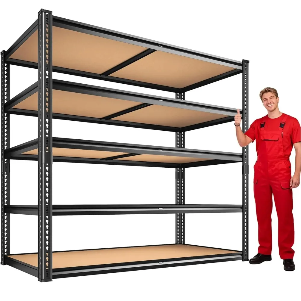 40" W Garage Shelving 2300LBS Storage Shelves Adjustable Metal Shelving 5 Tier Garage Utility Rack Shelf for, Customized
40" W Garage Shelving 2300LBS Storage Shelves Adjustable Metal Shelving 5 Tier Garage Utility Rack Shelf for, Customized