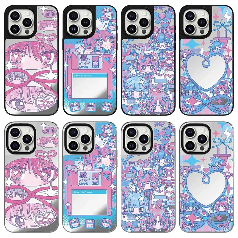 Fashion Anime Black Silver Border Mirror Magnetic Phone Case Cover for IPhone 12 13 14 15 16 Pro Max Case
Fashion Anime Black Silver Border Mirror Magnetic Phone Case Cover for IPhone 12 13 14 15 16 Pro Max Case