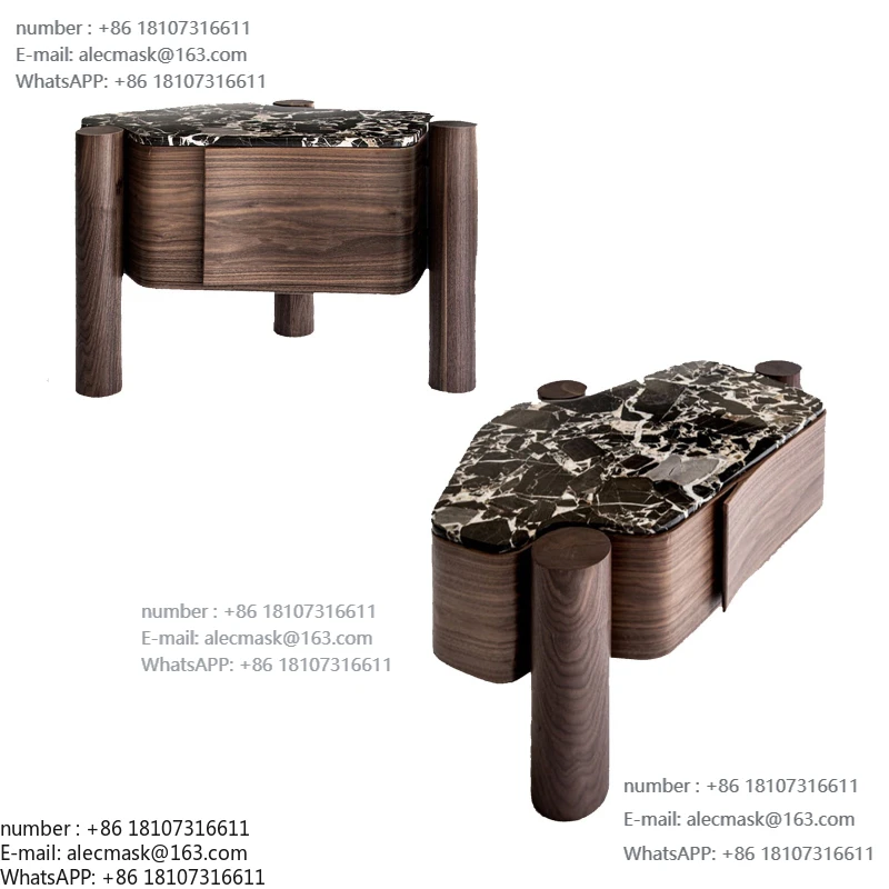 New Italian side few light luxury small apartment sofa side table bedroom bedside few luxury stone round solid wood
New Italian side few light luxury small apartment sofa side table bedroom bedside few luxury stone round solid wood