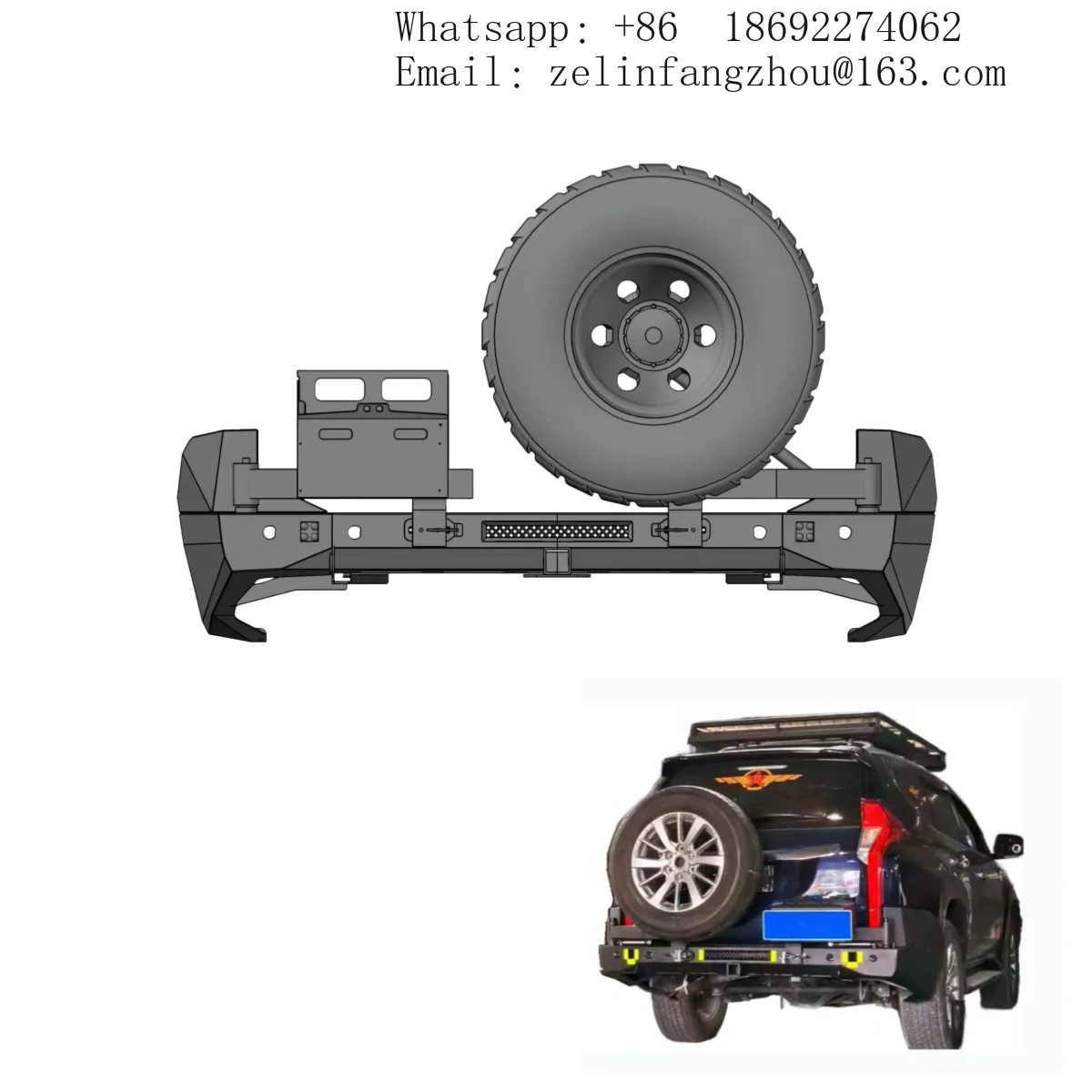 Стальной задний бампер с вырезами под буксировочный крюк для Pajero Sport Montero 2015-2025, внедорожный, усиленный
Стальной задний бампер с вырезами под буксировочный крюк для Pajero Sport Montero 2015-2025, внедорожный, усиленный