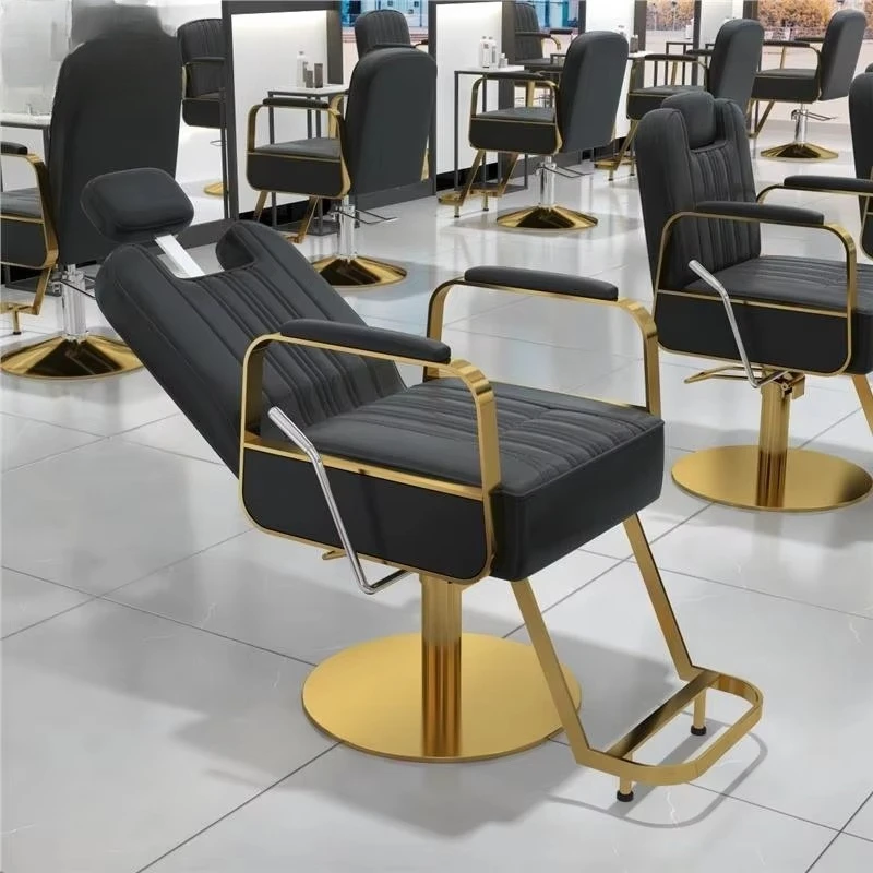 Beauty Spa Furniture Black Gold Metal Barber Chair New Style Women Styling Salon Chair Factory Direct Sale Height
Beauty Spa Furniture Black Gold Metal Barber Chair New Style Women Styling Salon Chair Factory Direct Sale Height