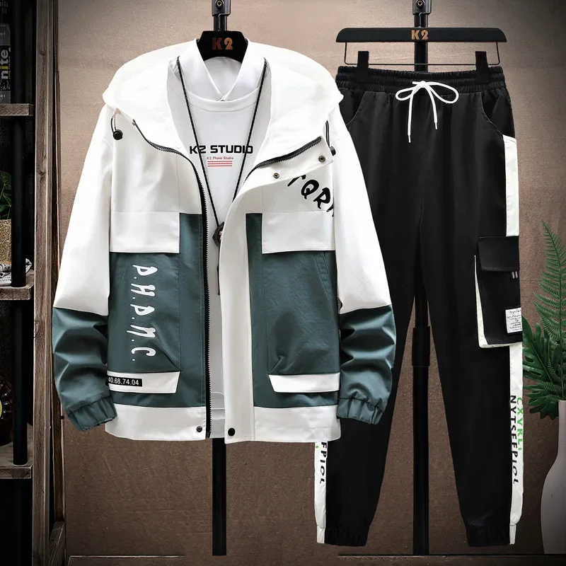 2023 Autumn New Mens Jackets+Pants Two Piece Sets Men Casual Hoodies Tracksuit Sets Hip Hop Streetwear Sports Suit Patchwork
2023 Autumn New Mens Jackets+Pants Two Piece Sets Men Casual Hoodies Tracksuit Sets Hip Hop Streetwear Sports Suit Patchwork