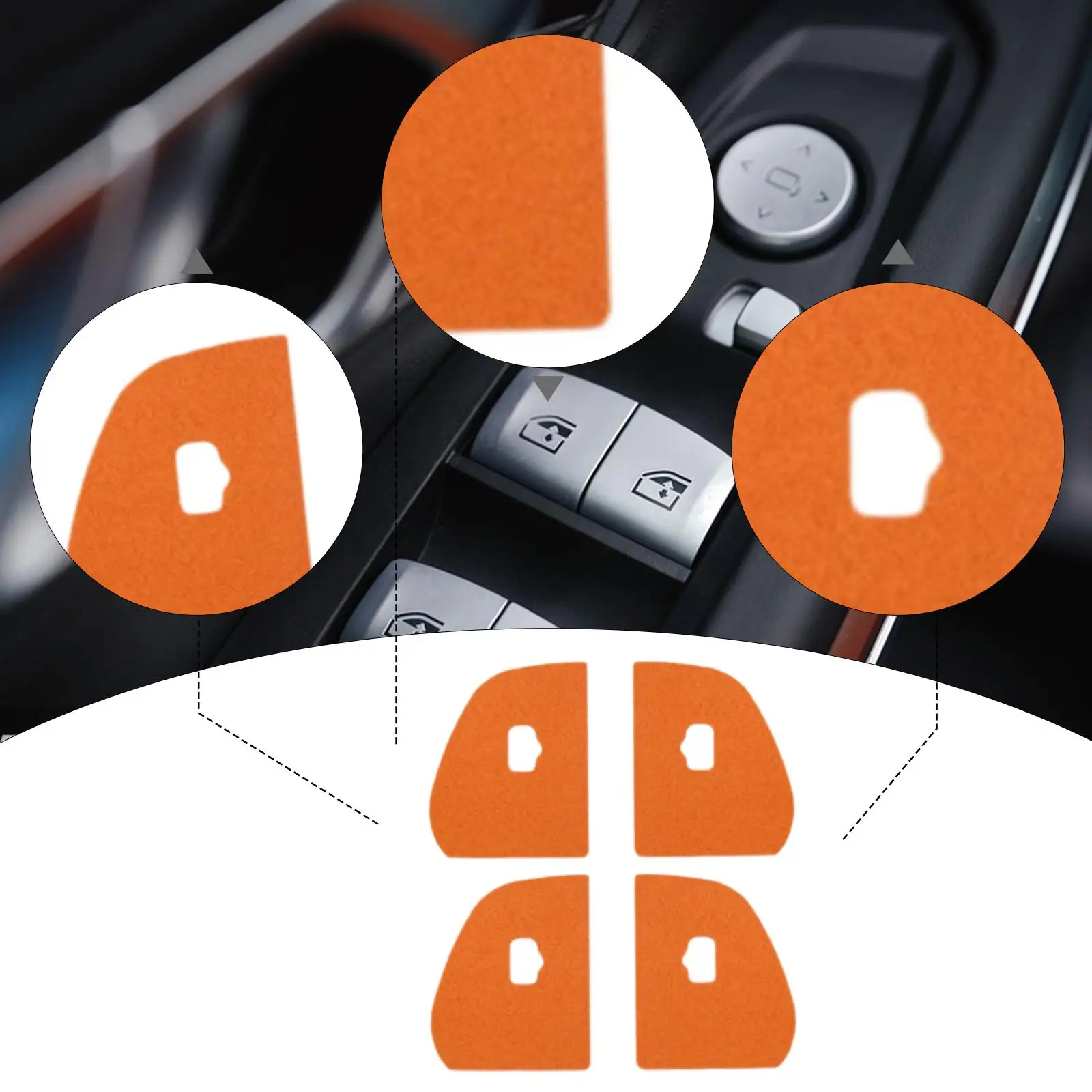 Car Door Switch Button Sticker Suede Material Interior Protection Cover Automotive Accessory for Tesla Model Y Model
Car Door Switch Button Sticker Suede Material Interior Protection Cover Automotive Accessory for Tesla Model Y Model