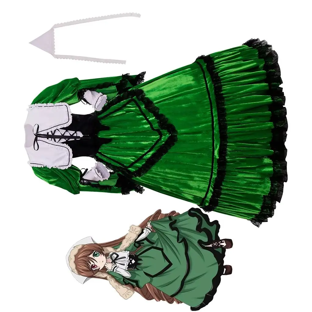 Suiseiseki Cosplay Green Dress Anime Rozen Maiden Costume Women Fantasia Princess Ball Gown Halloween Comic Con Suit
Suiseiseki Cosplay Green Dress Anime Rozen Maiden Costume Women Fantasia Princess Ball Gown Halloween Comic Con Suit