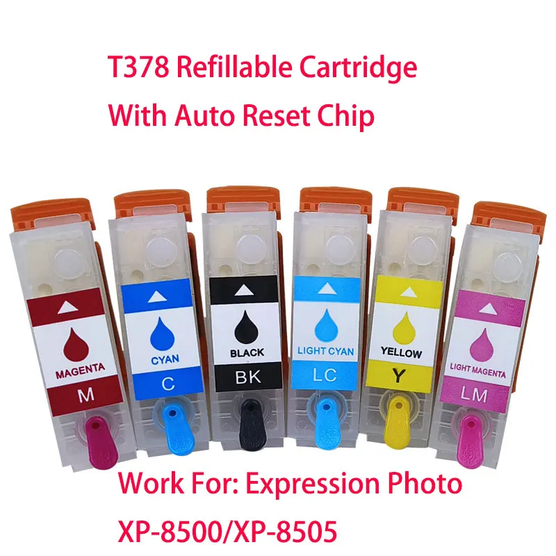 378 378XL T378 Пустой многоразовый картридж для принтера Epson 378 Expression Photo XP-8500 XP-8505 с чипом автоматического сброса 
378 378XL T378 Пустой многоразовый картридж для принтера Epson 378 Expression Photo XP-8500 XP-8505 с чипом автоматического сброса