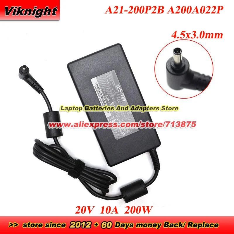 Оригинальный адаптер Chicony 20 В 10 А 200 Вт A21-200P2B A200A022P для MSI KATANA 15 B12VEK B12VFK B12VGK 17 B13VEK B13VFK B13VGK MS-14K
Оригинальный адаптер Chicony 20 В 10 А 200 Вт A21-200P2B A200A022P для MSI KATANA 15 B12VEK B12VFK B12VGK 17 B13VEK B13VFK B13VGK MS-14K