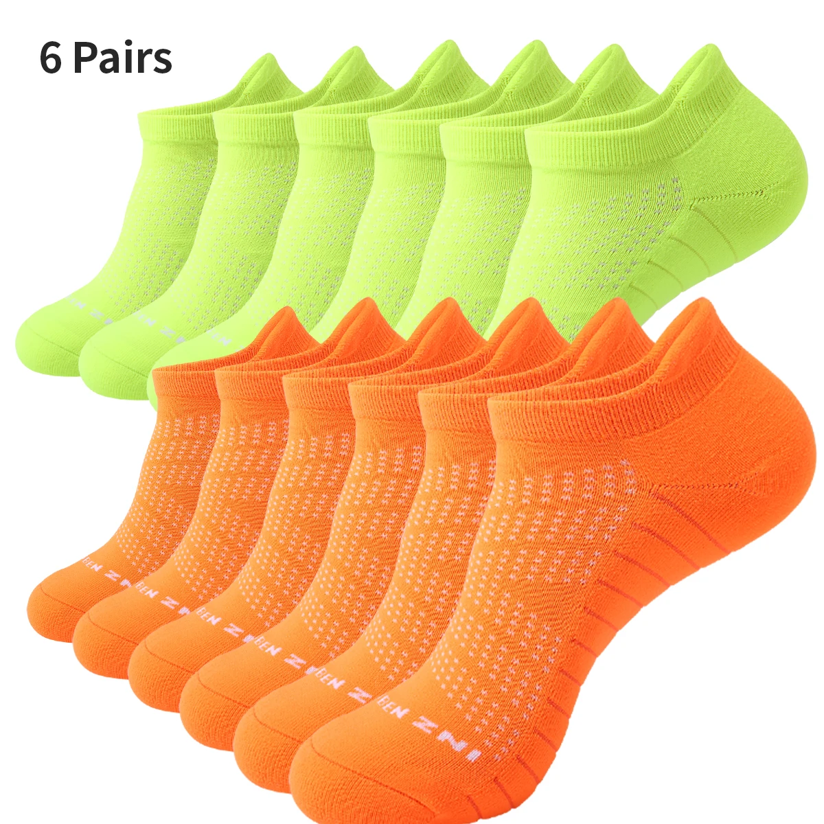6 Pairs of Unisex Casual Athletic Ankle Socks — Breathable & Quick-Drying, Terry-Cushioned, Low-Cut Running Socks
6 Pairs of Unisex Casual Athletic Ankle Socks — Breathable & Quick-Drying, Terry-Cushioned, Low-Cut Running Socks