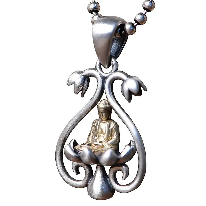 Lotus Terrace Buddha Meditation Pendants for Women 925 Silver Buddhism Jewelry Thai Silver Water Drop Flower Necklaces NO Chains
Lotus Terrace Buddha Meditation Pendants for Women 925 Silver Buddhism Jewelry Thai Silver Water Drop Flower Necklaces NO Chains